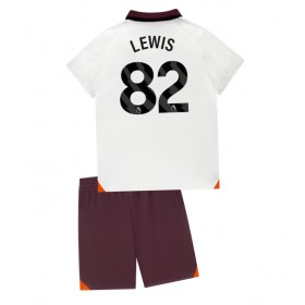 Manchester City Rico Lewis #82 Auswärtstrikot 2023-24 Kurzarm (+ kurze hosen)